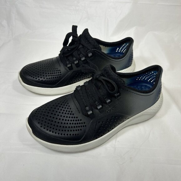 Crocs Women's Black Sneakers - Picture 2 of 10